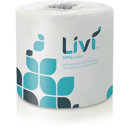 Livi Bathroom Tissue, Bright White, 80 PK SOL21547